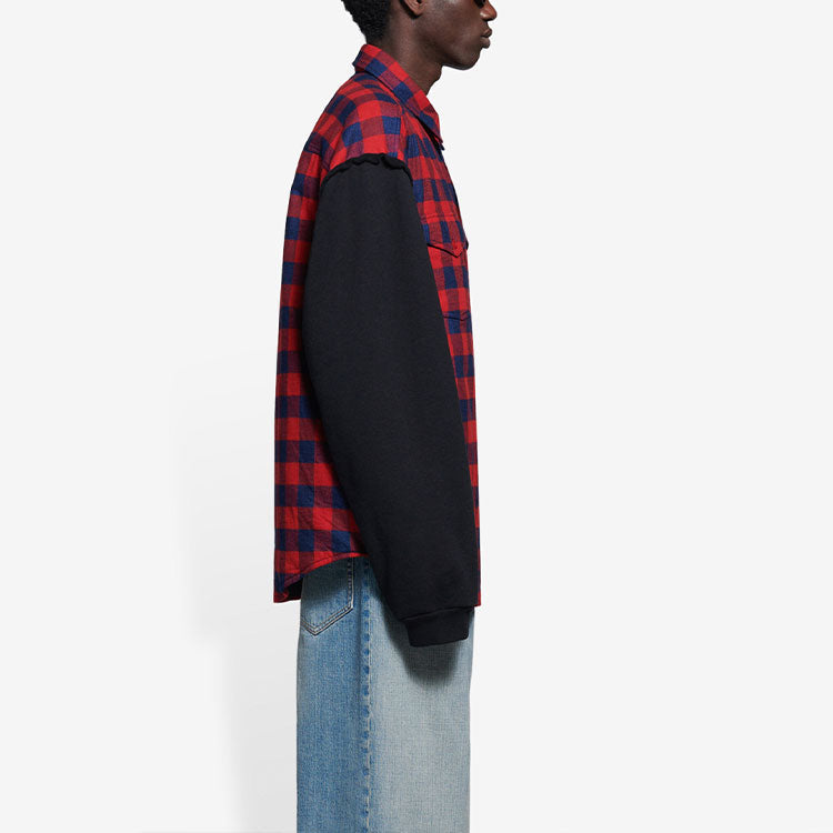 Balenciaga FW21 Long-Sleeved Shirt Red 658936TBM238521