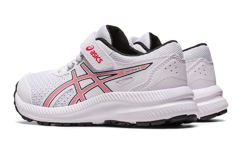 (PS) ASICS Contend 8 'White Electric Red' 1014A258-103
