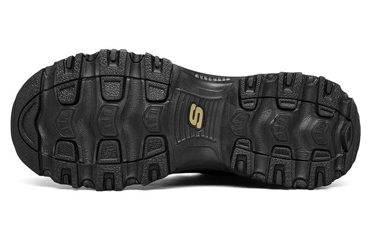 (WMNS) Skechers Dlites Weekender Puffer 'Black Gold' 167088-BKGD