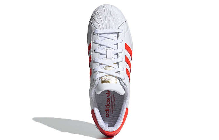 (WMNS) adidas Superstar 'White Scarlet' FX5963