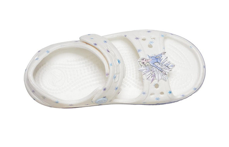 (PS) Crocs Funny Frozen White Sandals 206172-100