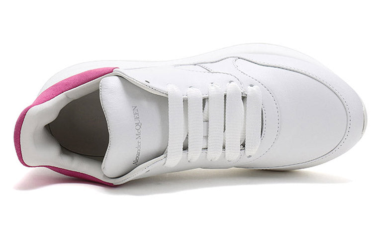 (WMNS) Alexander McQueen Oversized Runner Sneakers 'White Rose Pink' 586410WHRUB9373