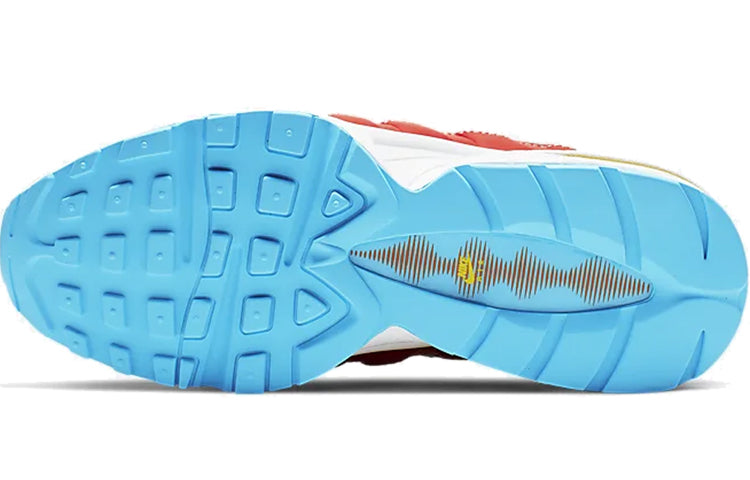 (GS) Nike Air Max 95 'White Blue Fury Opti Yellow' CK0055-400