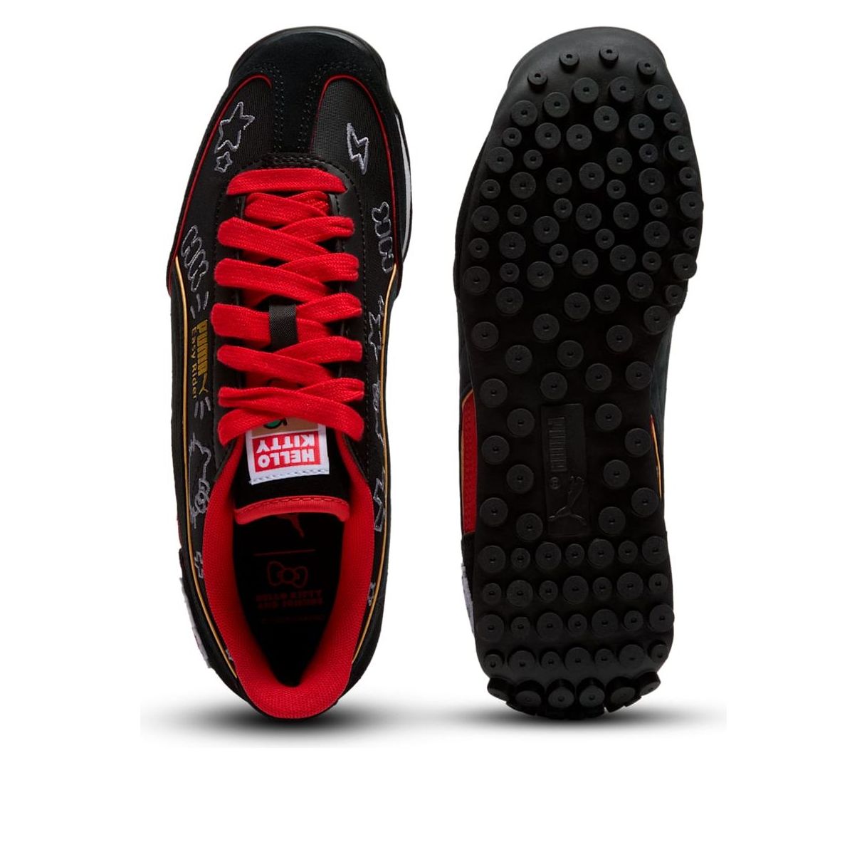 (WMNS) PUMA x Hello Kitty Easy Rider 'Black Red Blue' 404232-01