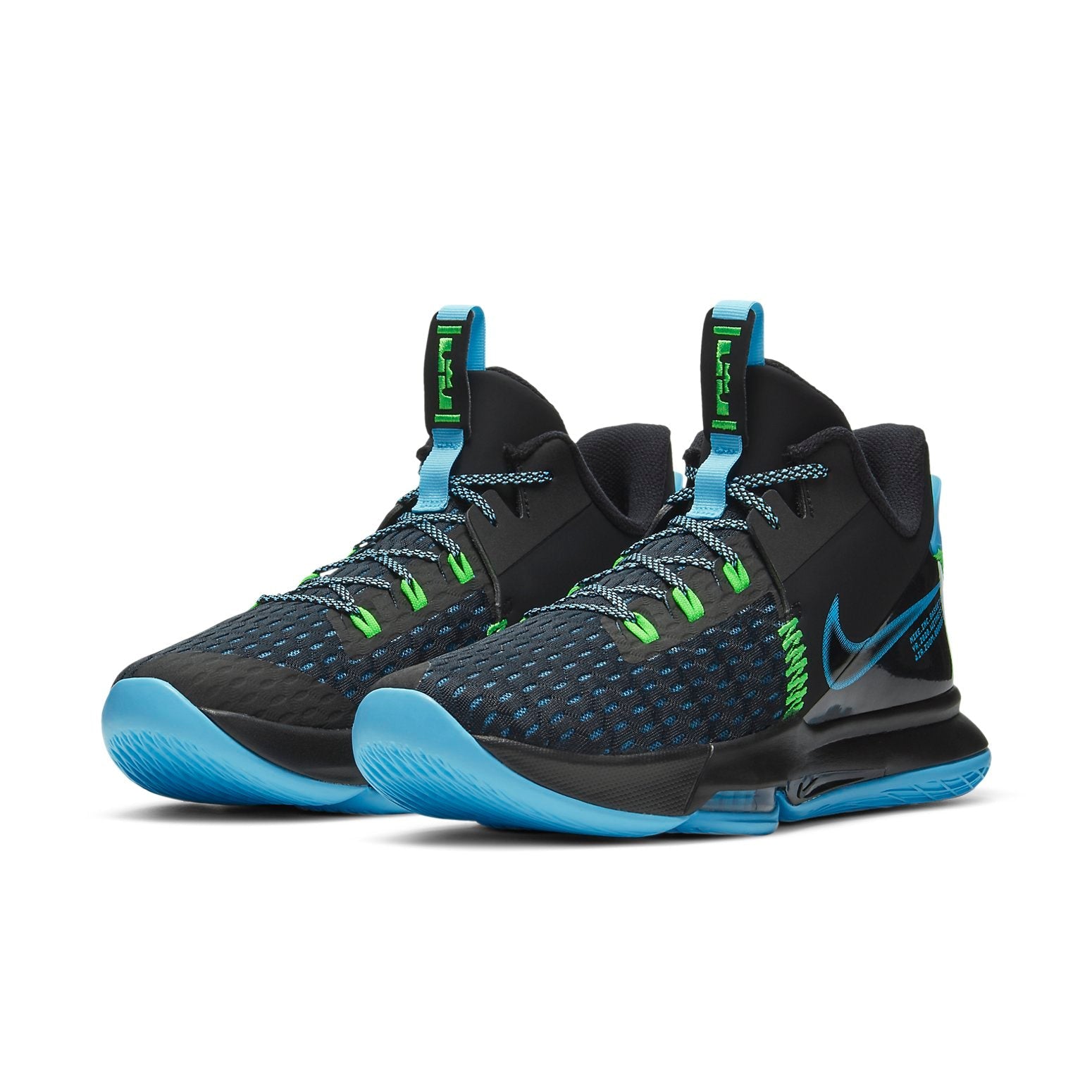 Nike LeBron Witness 5 'Black Light Blue Fury' CQ9380-004
