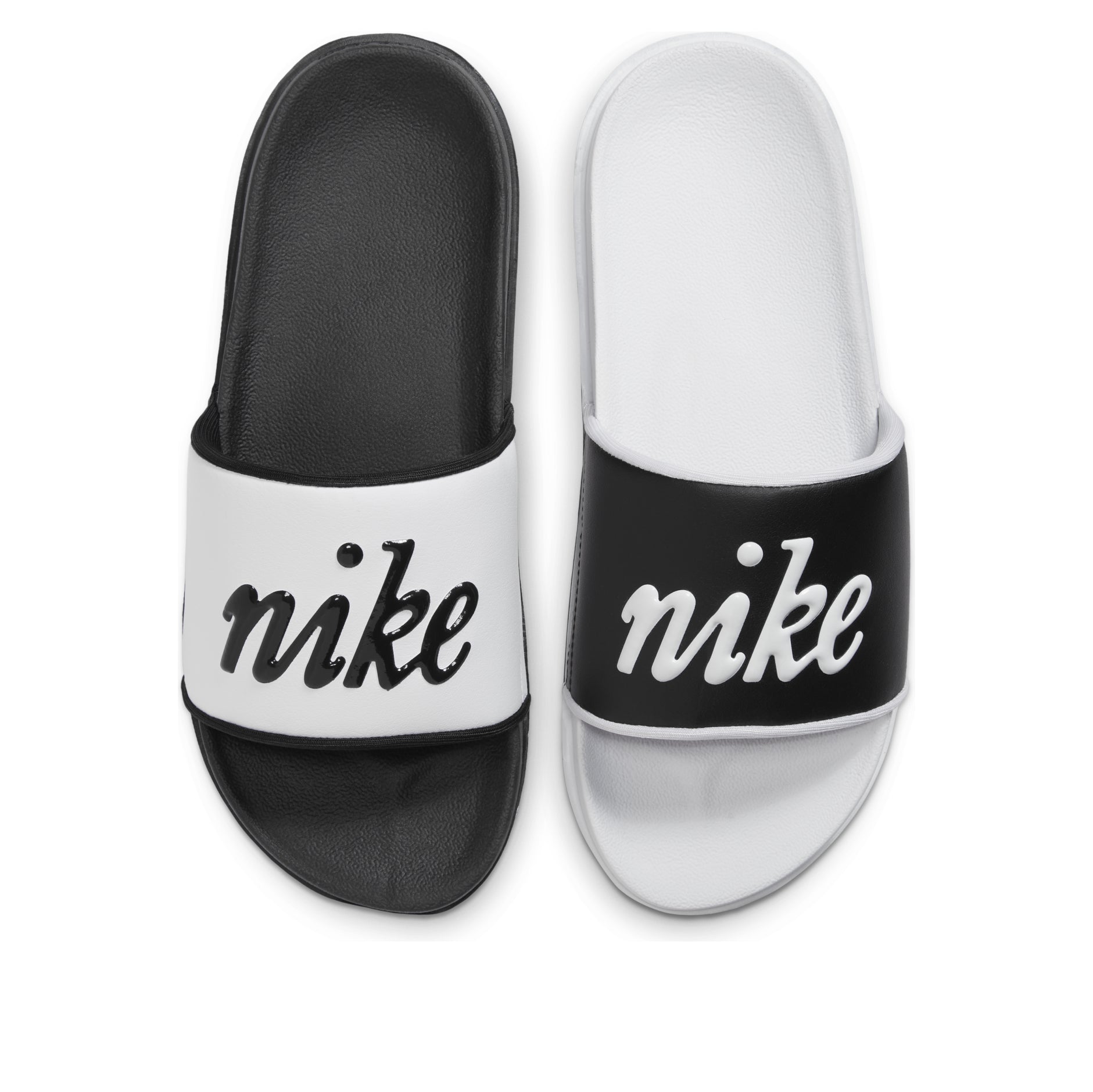 (WMNS) Nike Offcourt Slides 'White Black Mismatched' FQ7646-100