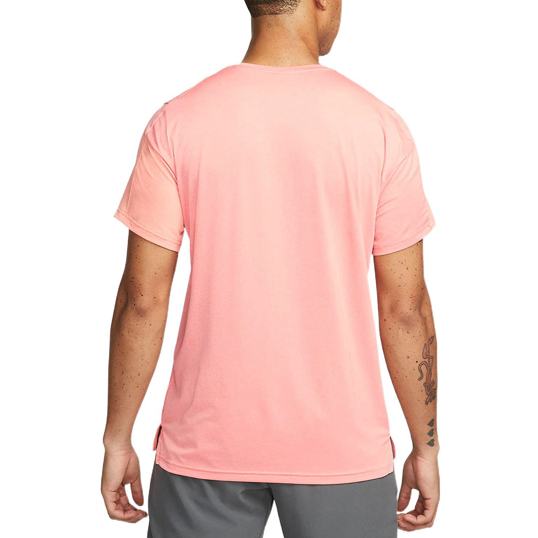 Nike Pro Dri-FIT Solid Color Casual Sports Quick Dry Round Neck Short Sleeve Pink CZ1182-827