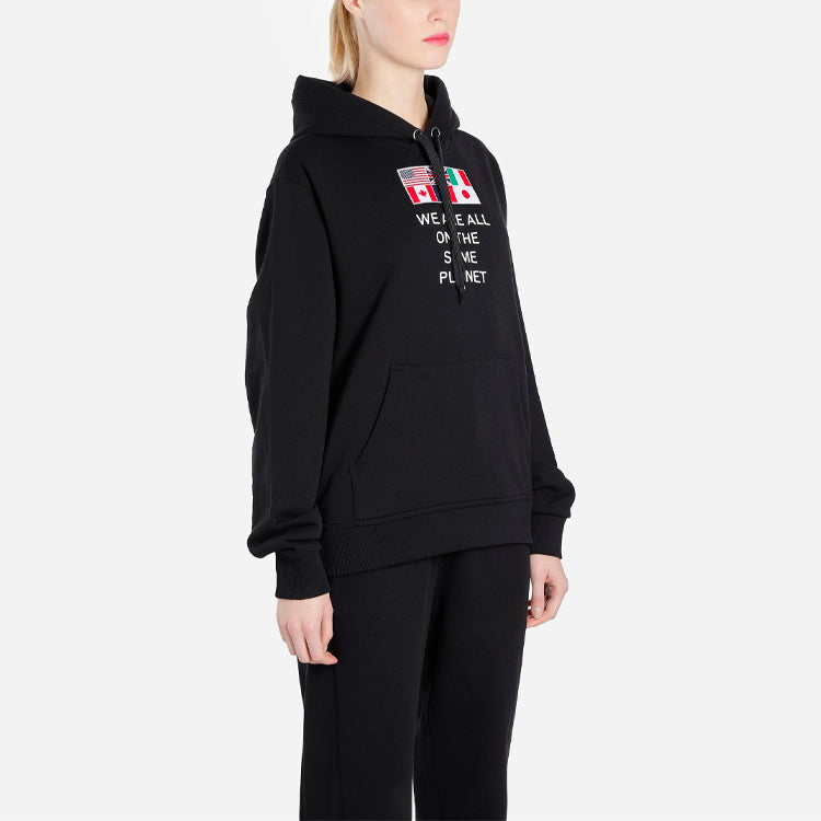 (WMNS) Burberry Hoodie Drawstring Hoodie Black 80254491