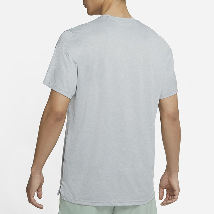 Nike Logo Printing Breathable Quick Dry Sports Short Sleeve Gray Black Blue CZ2418-073