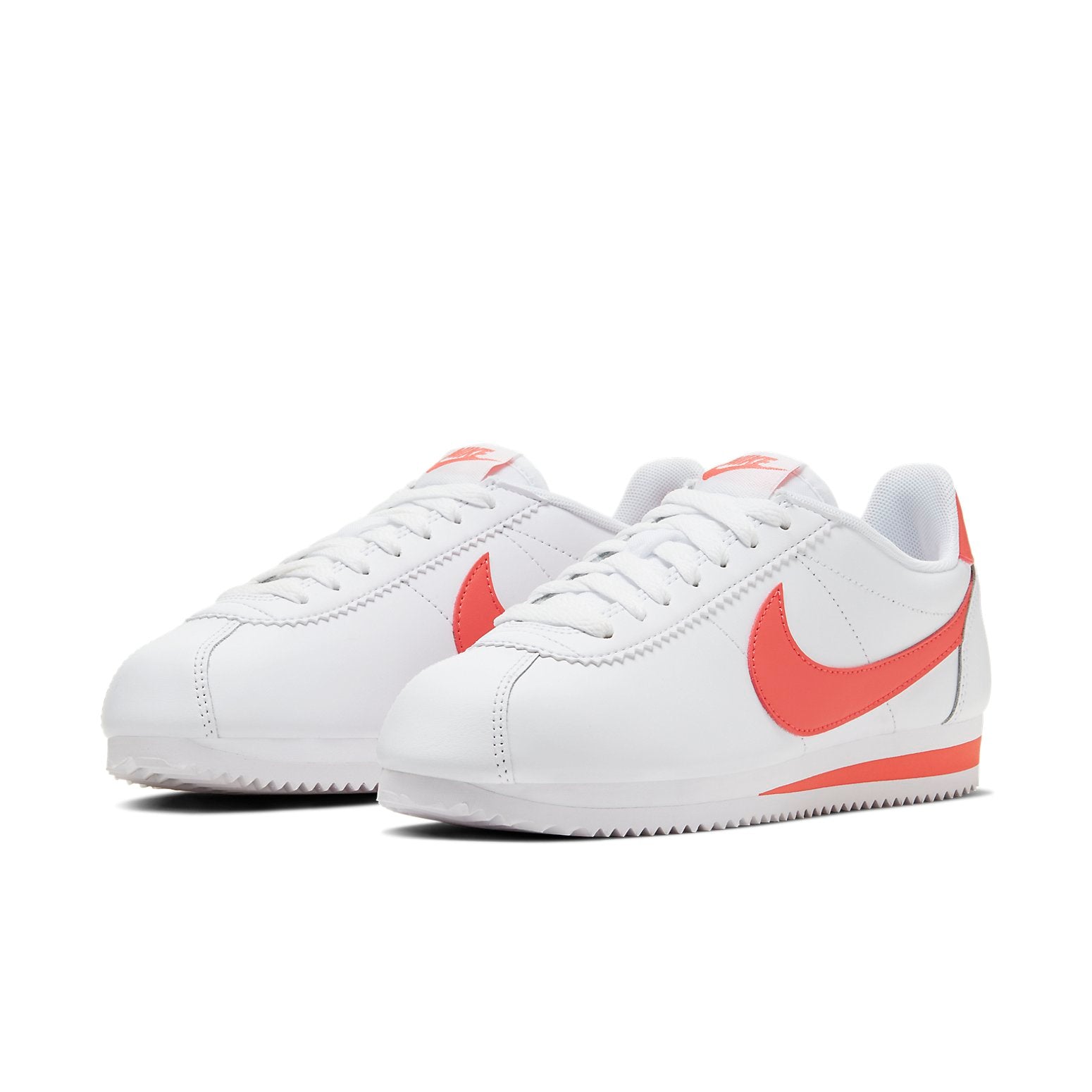 (WMNS) Nike Classic Cortez Leather 'White Pink' 807471-115