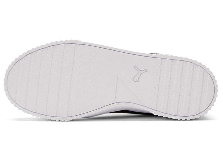 (WMNS) PUMA Carina Canvas Leisure Board Shoes White/Black 368669-01