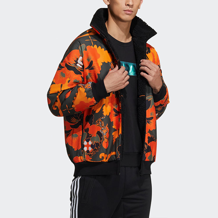 adidas Aop Rev Jkt Reversable Fleece Jacket Men Multi-Color GT6478