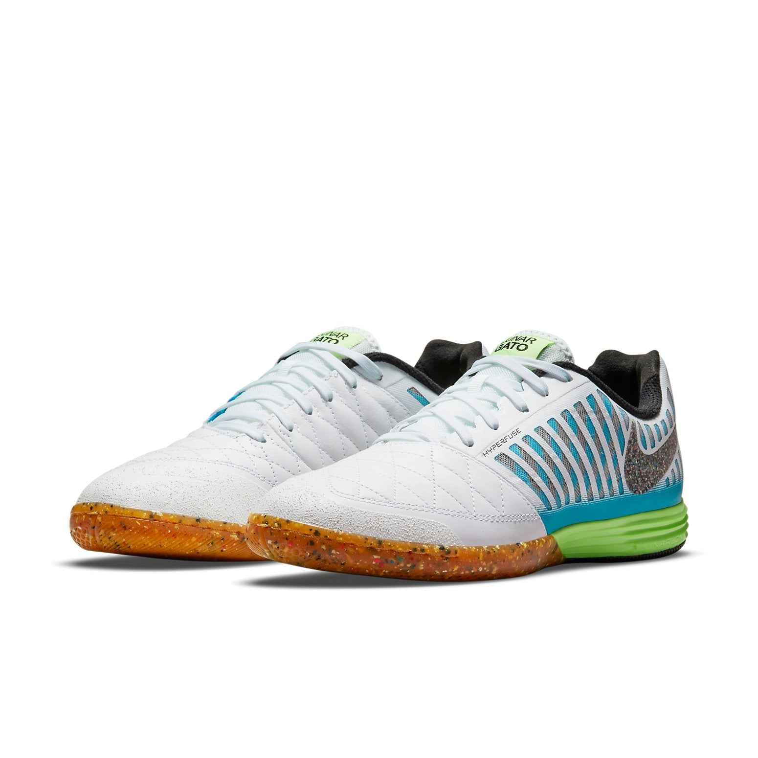 Nike Lunar Gato II IC 'Black Light Photo Blue Lime Glow' 580456-043