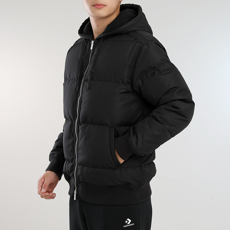 Converse Court Down Bomber Jacket Asia Sizing 'Black' 10019992-A03