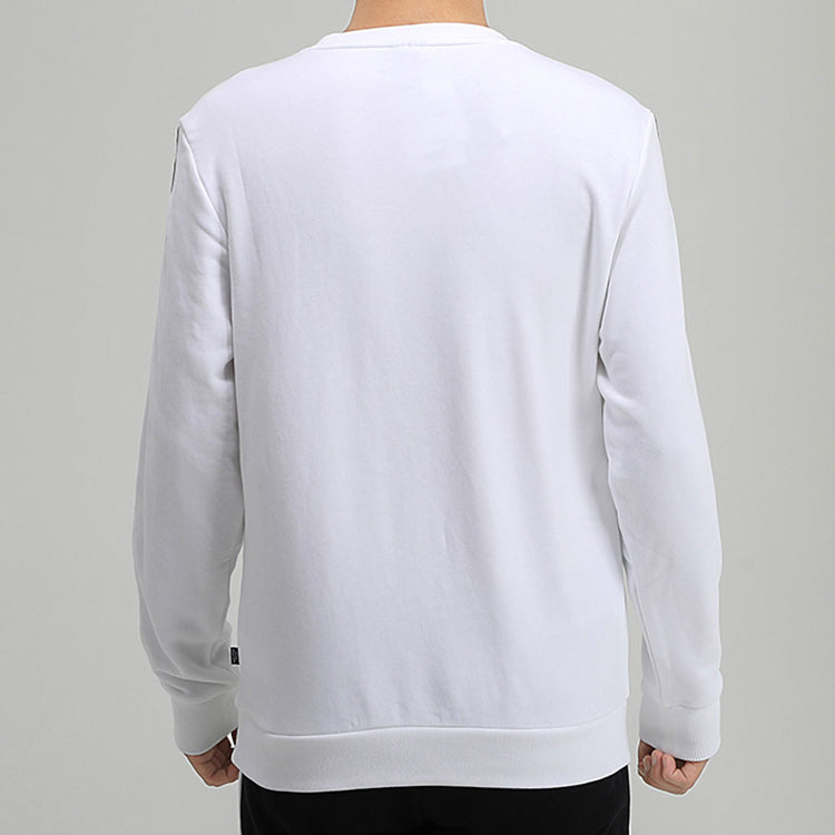 PUMA Amplified Crew Round Neck Casual Pullover White 586914-02