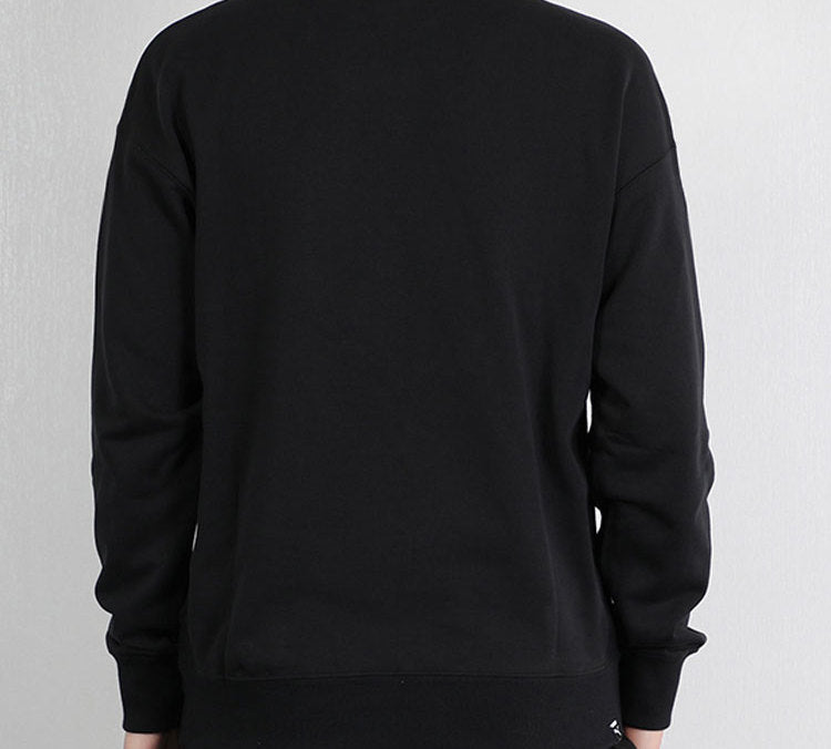 PUMA Logo Loose Round Neck Black 596011-01