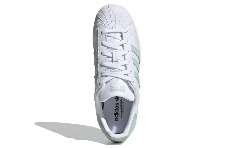(WMNS) adidas Superstar 'White Vapour Green' EE7401