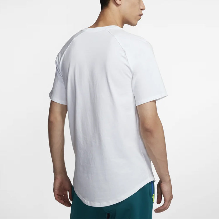 Nike Sportswear Classic Sports Training Round Neck Short Sleeve White BV7596-100