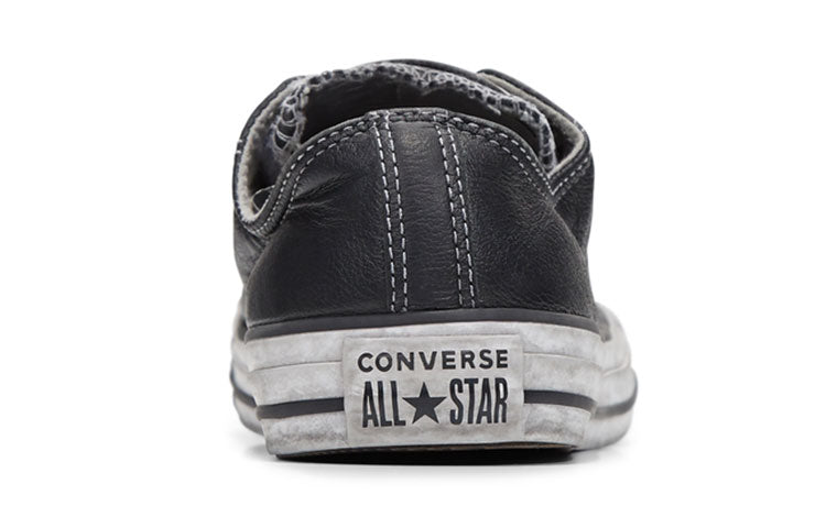 Converse Chuck Taylor All Star Leather Smoke Low Top 'Black White' 165764C