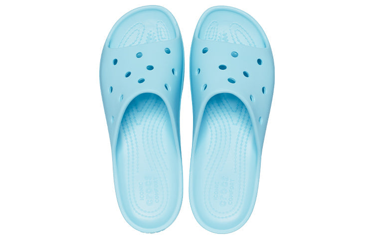 (WMNS) Crocs Classic Platform Slide 'Arctic' 208180-411