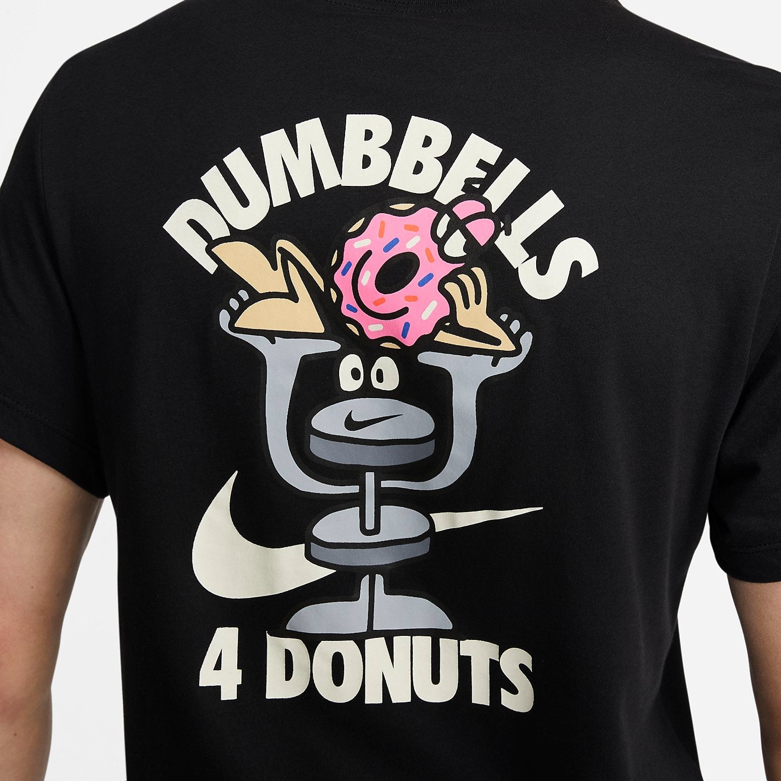 NIKE DRI-FIT Dumbbell Donut Short Sleeve 'Black' FD0139-010