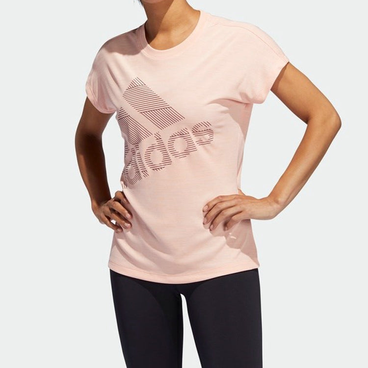 (WMNS) adidas Badge of Sport Tee 'Pink' EB4496