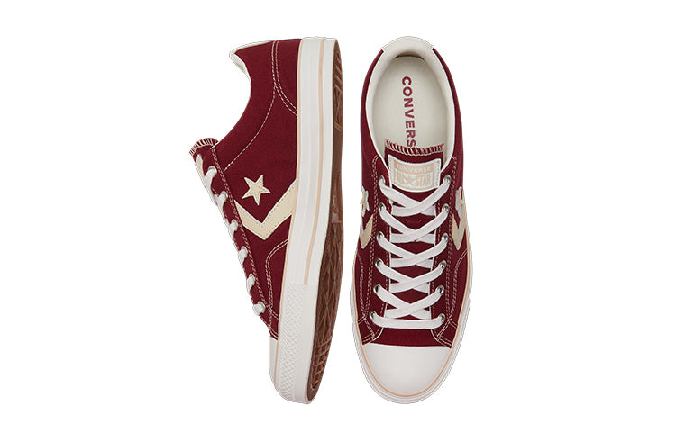 Converse Star Player Non-Slip Wear-Resistant Low Top Casual Canvas Shoes Red 171915C