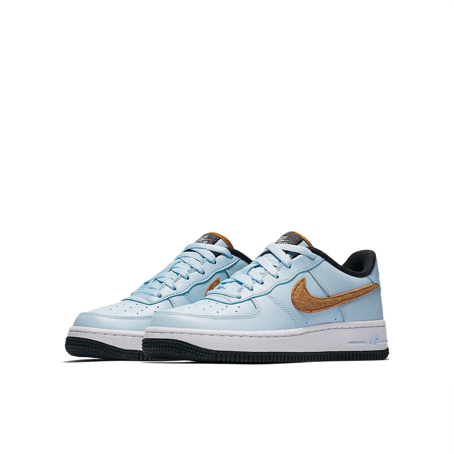 (GS) Nike Air Force 1 Felt 'Celestine Blue Gold' BV6058-400