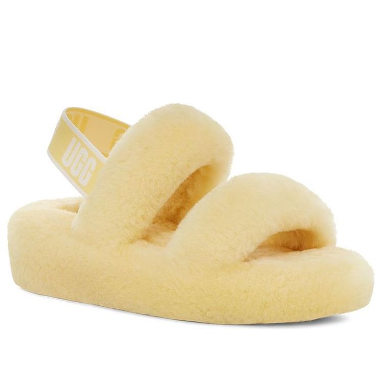 (WMNS) UGG Oh Yeah Slide 'Yellow' 1107953-BPDD
