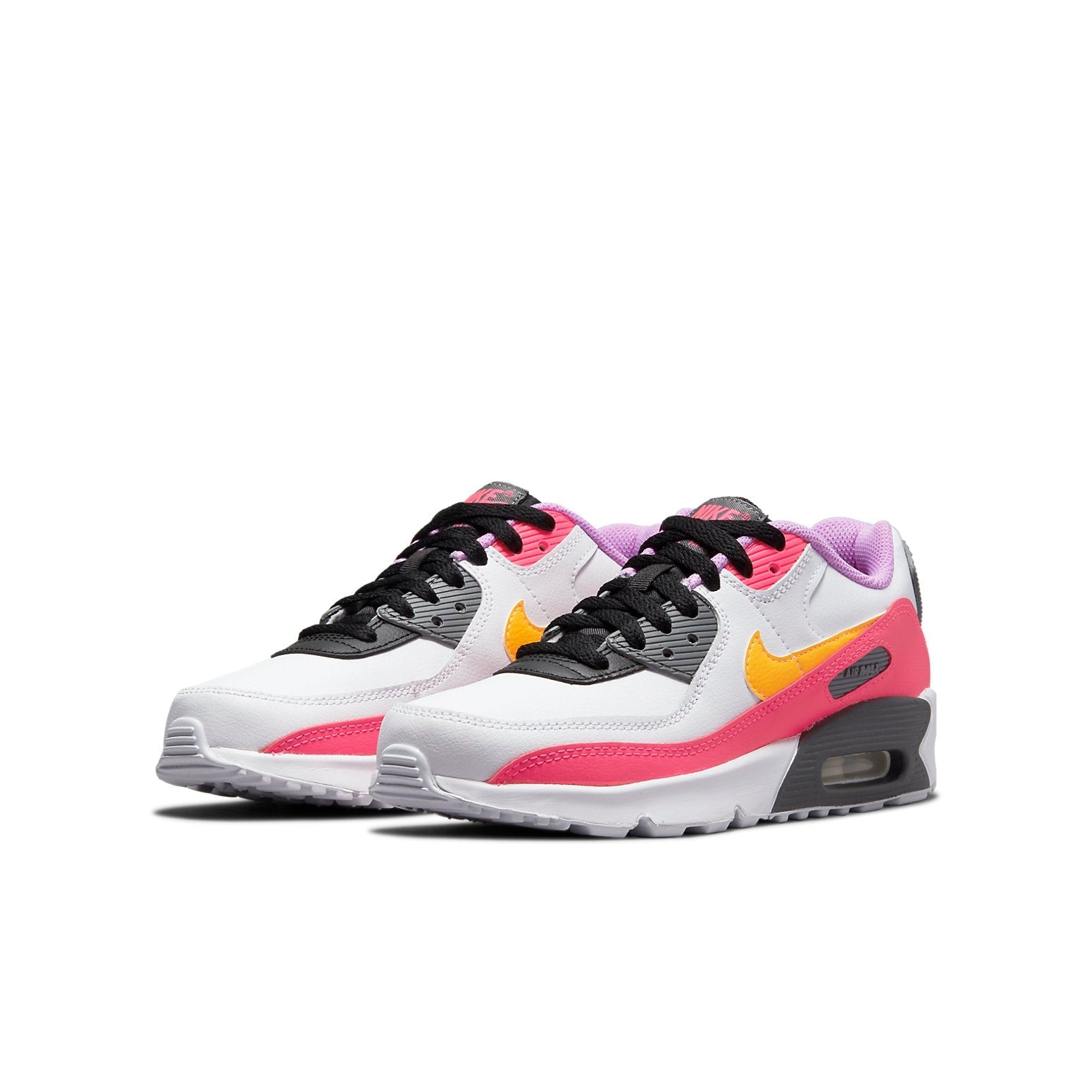 (GS) Nike Air Max 90 'White Hyper Pink Orange' DM8685-100