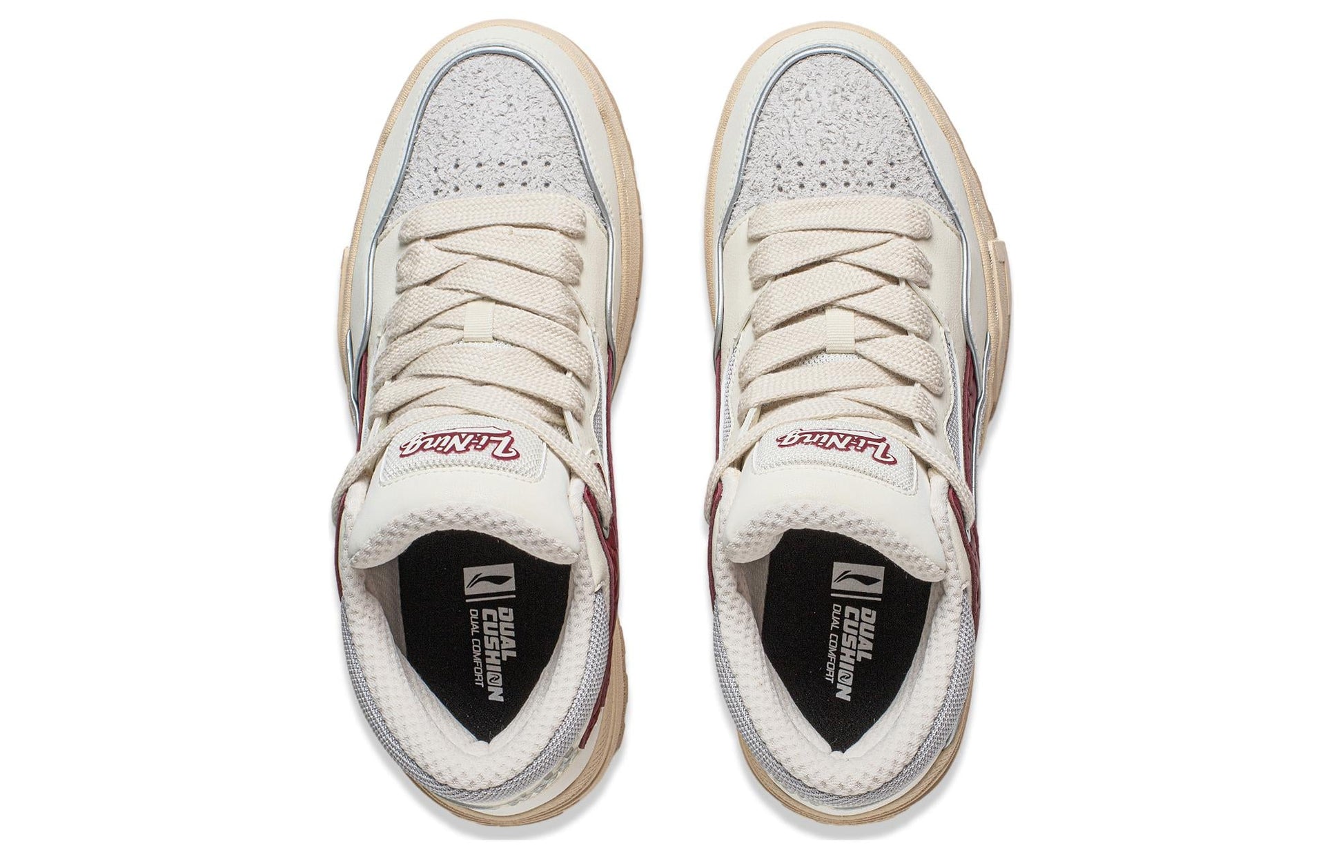 Li-Ning WeiWu Mid 'White Grey Red' AGCT497-1