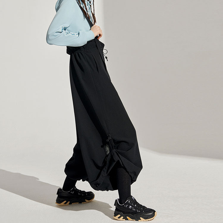 (WMNS) Fila Athleisure Casual Sports Woven Long Pants Black T11W113804F-BK