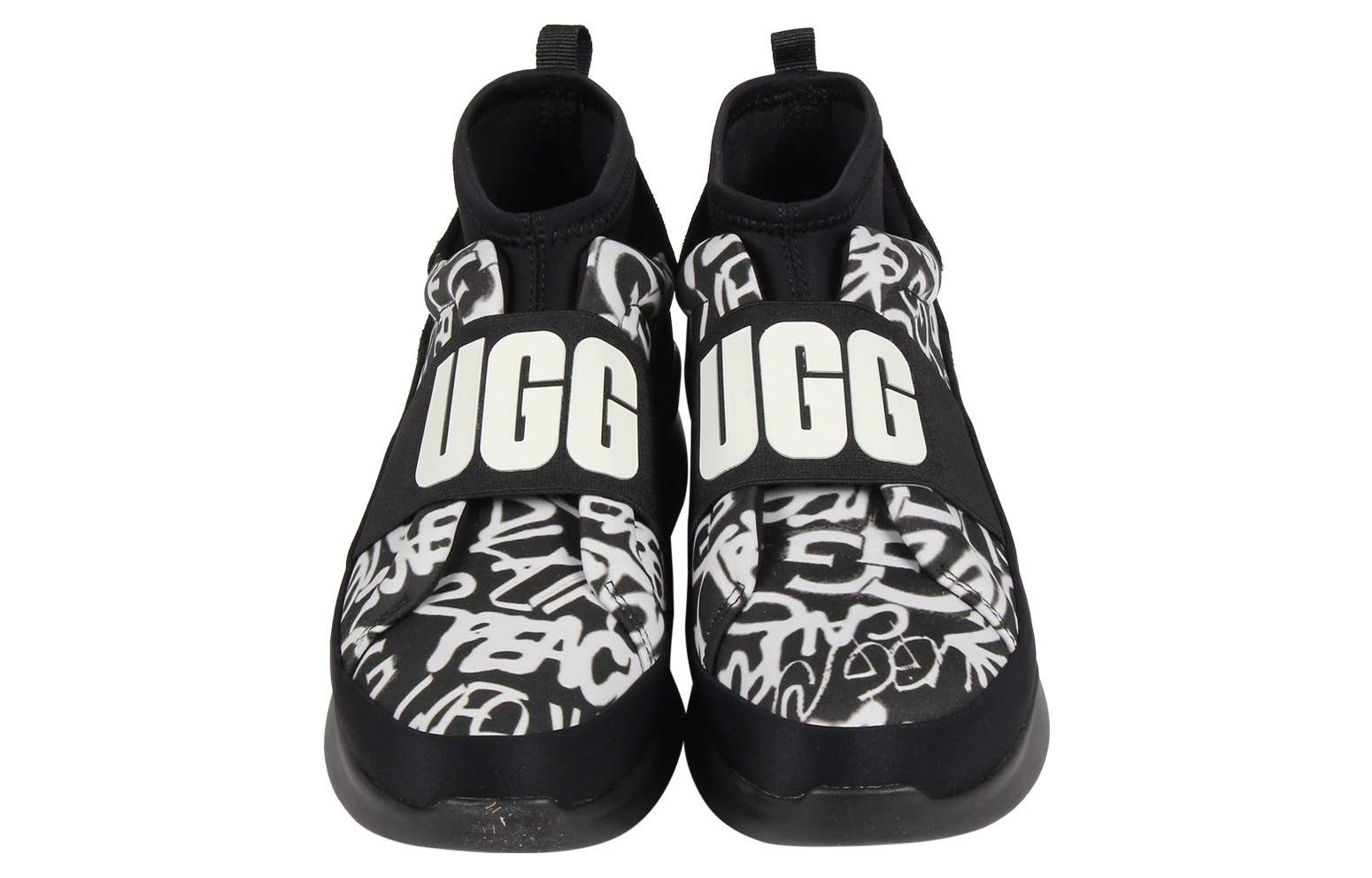 (WMNS) UGG Neutra Graffiti Pop Trainer 'Black White' 1106737