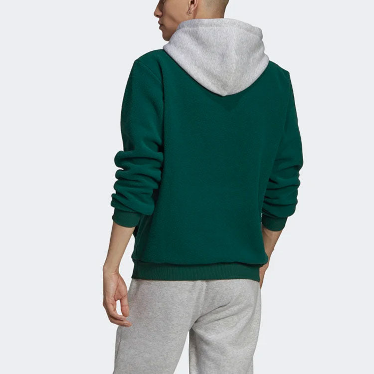 adidas originals C Crest Pf Hdy Logo Sports Pullover Contrasting Colors Forest Green H32148