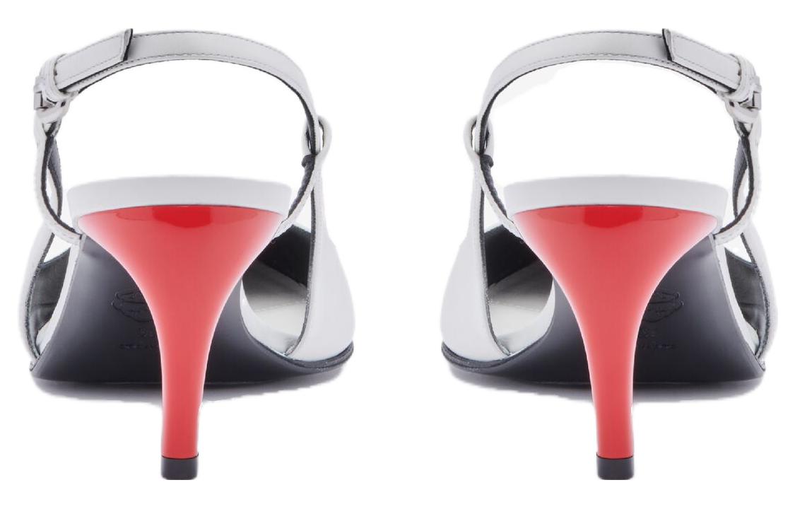 (WMNS) Alexander McQueen Armadillo Slingback Pump 'Ivory Lust Red' 780690WIEX48740