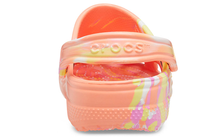 Crocs Classic Clog Marble Beach Sports Unisex Red Multi-Color Sandals 'Red' 206867-83F
