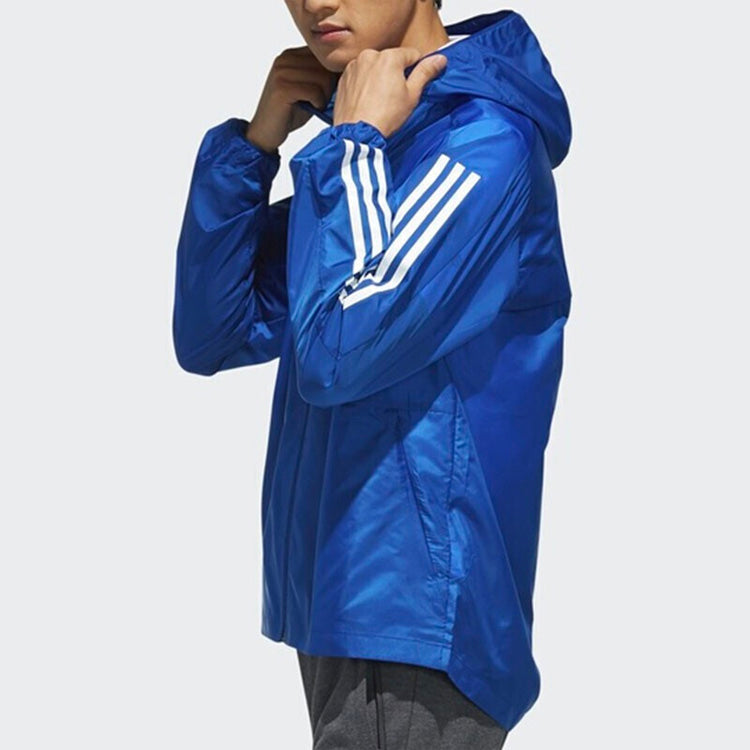 adidas Sports hooded Woven Jacket Blue EK4726