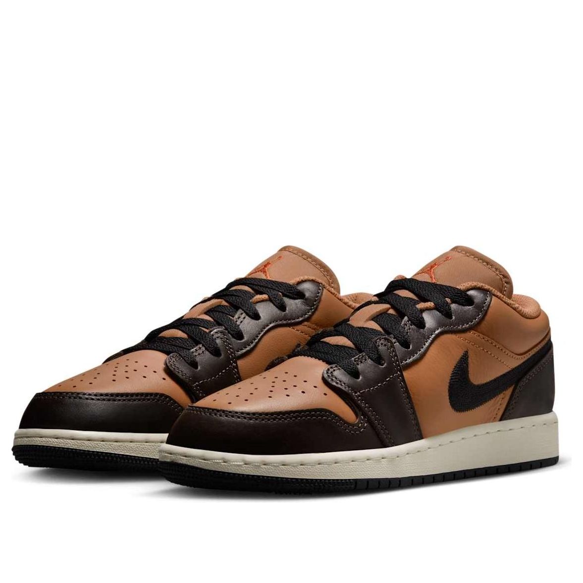 (GS) Air Jordan 1 Low SE 'Flax Baroque Brown' HQ3604-201