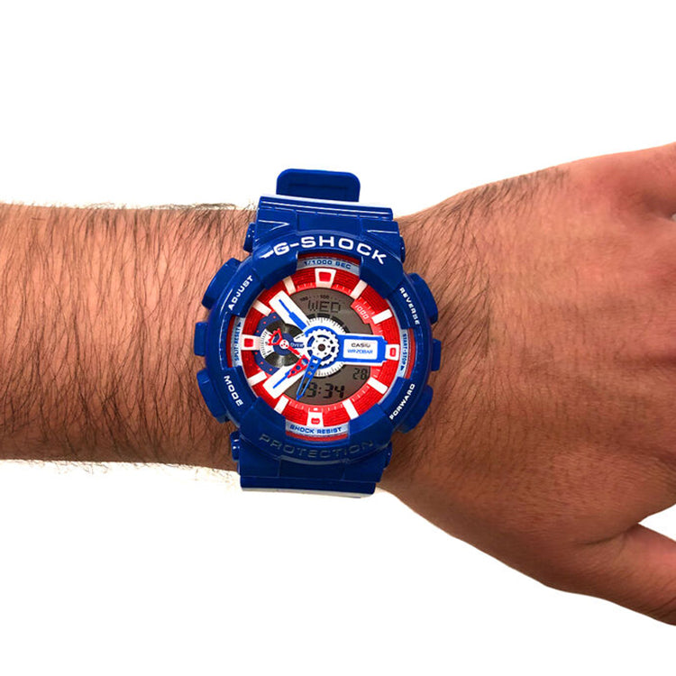 CASIO G-Shock Analog-Digital 'Blue' GA-110CAPTAIN-2PR