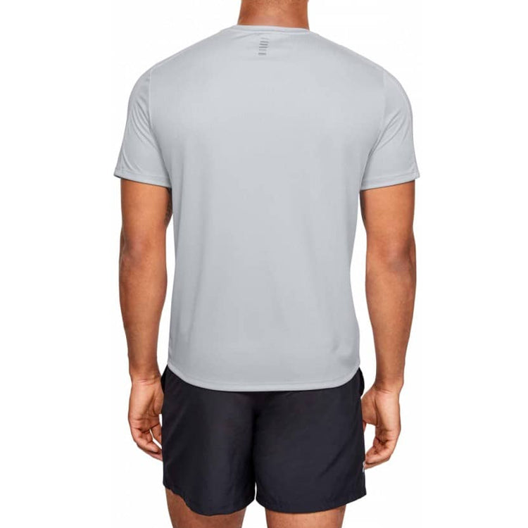 Men's Under Armour Speed Stride Short Sleeve Sports Tops Gray 1326564-014