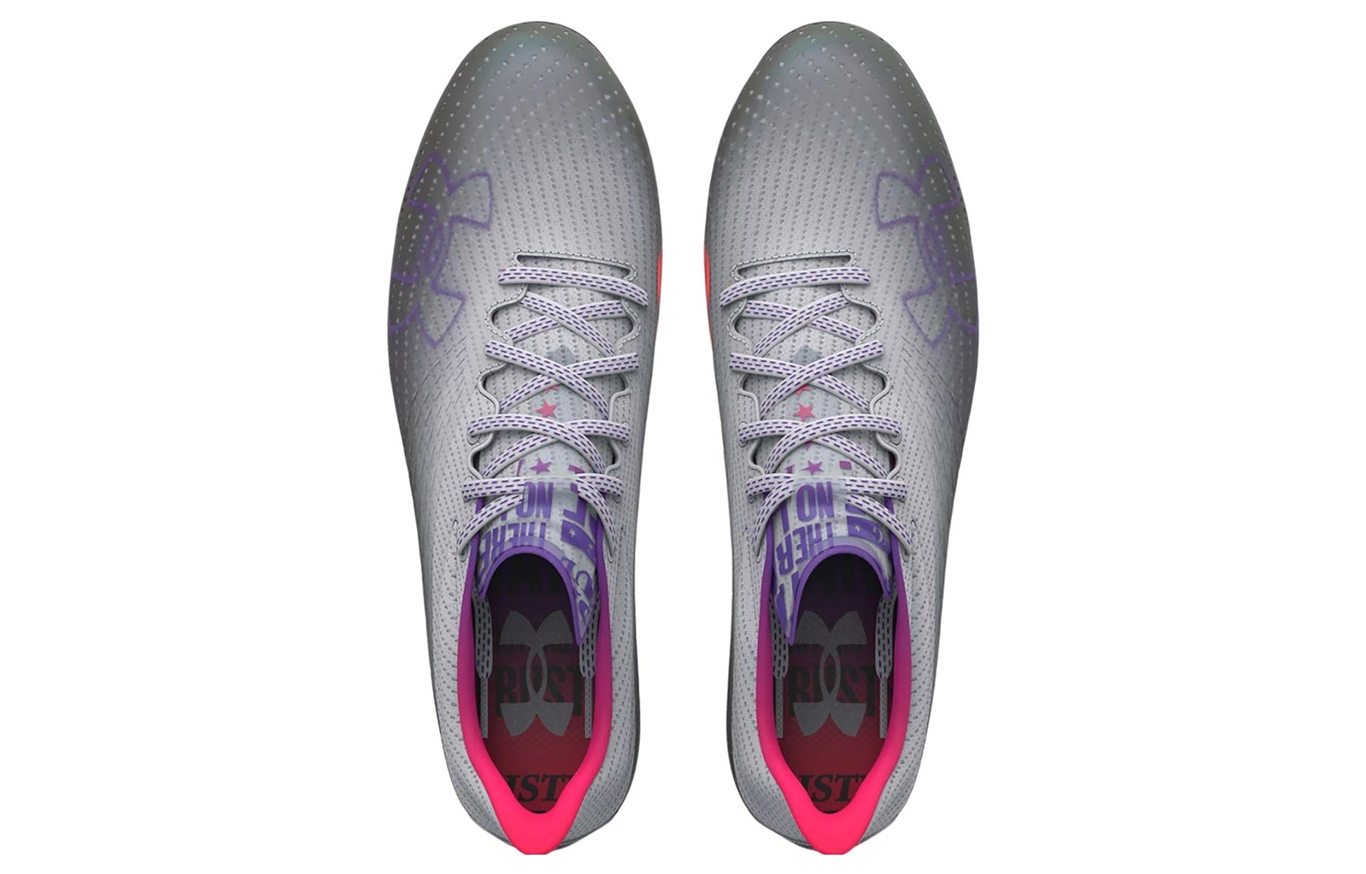 (WMNS) Under Armour Blur Smoke MC Football Cleats 'Grey Black' 3025123-100