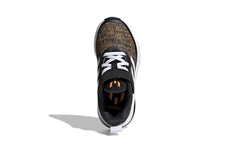 (PS) adidas FortaRun Messi Elastic Lace 'Black Semi Solar Gold' GX6049