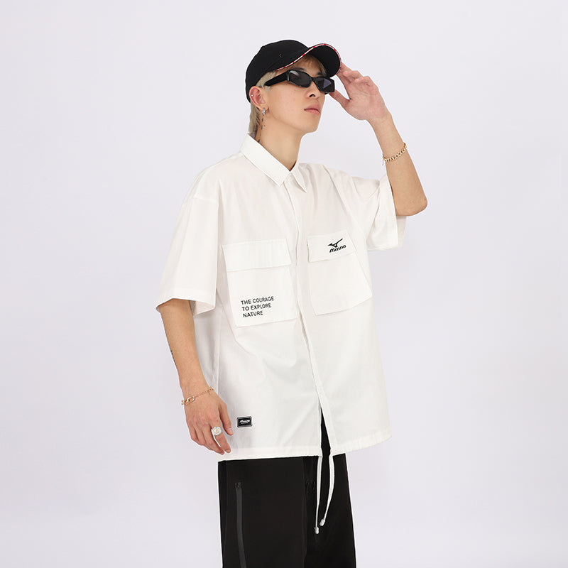Mizuno Graphic Polo Shirt 'Beige' A2CA3146