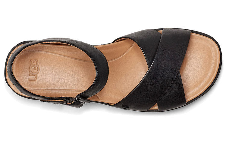 (WMNS) UGG Zoie Sandal Sandals Black Brown 1116372-BLK