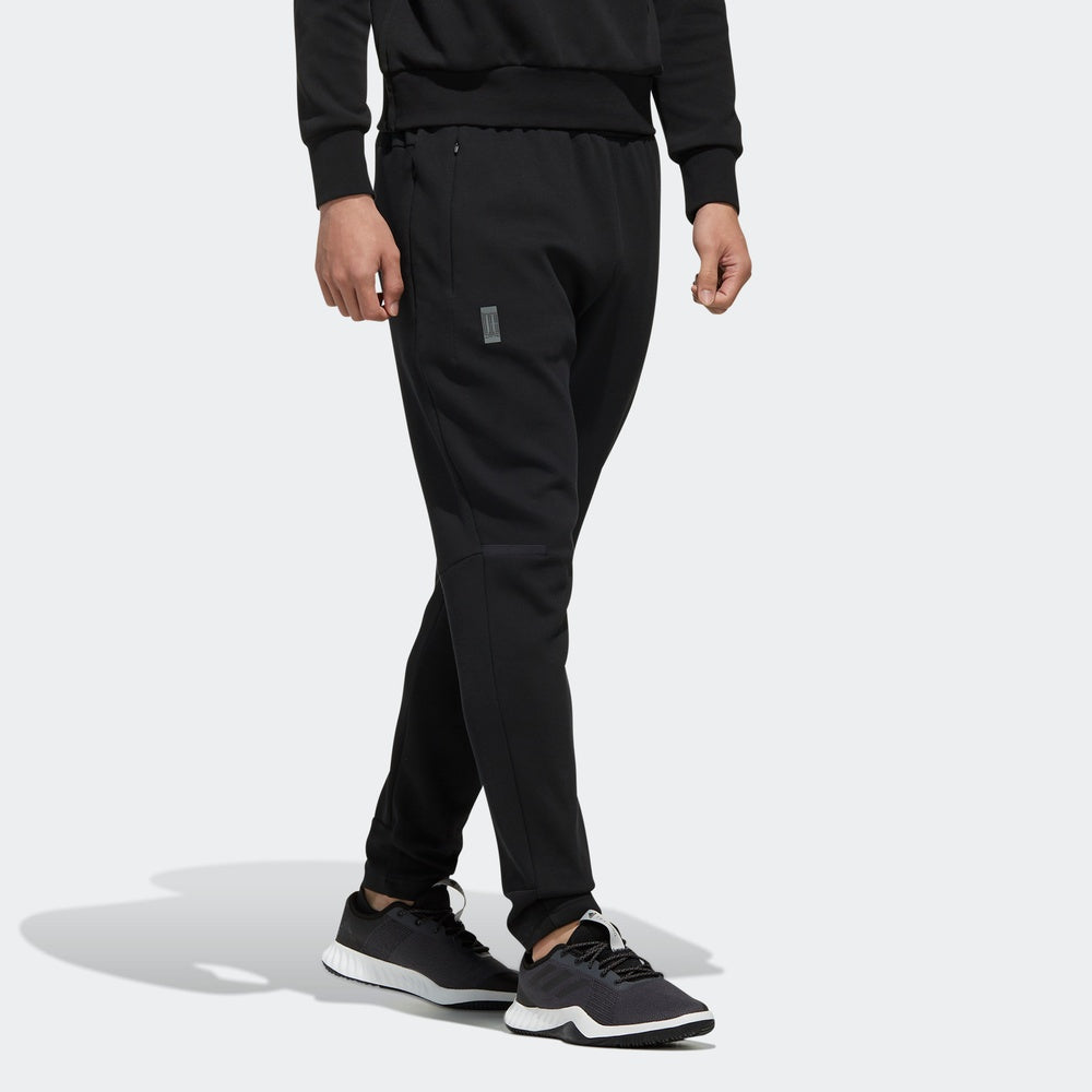 adidas Wj Pt Dk logo Cozy Casual Slim Fit Sports Pants Black FK4471