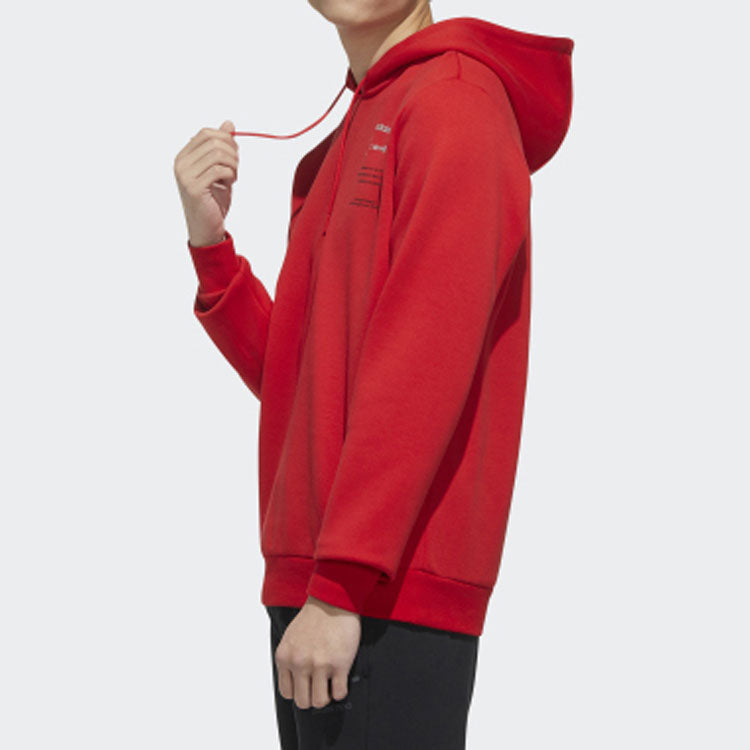 adidas neo M Cs Hoody 2 Sports Pullover Red GG3386