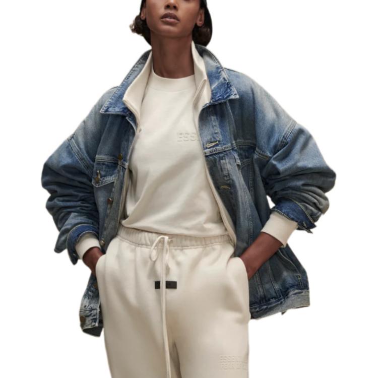 Fear of God Essentials FW22 Denim Trucker Jacket 'Indigo' FOG-FW22-005