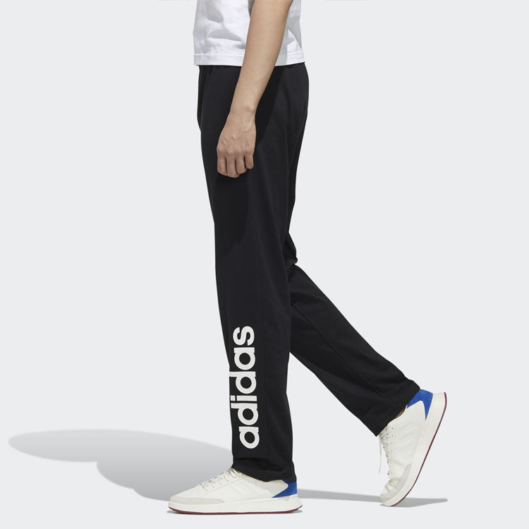 adidas neo M Esntl Lw Tp Logo Printed Slim-fit Sweatpants Black FP7435