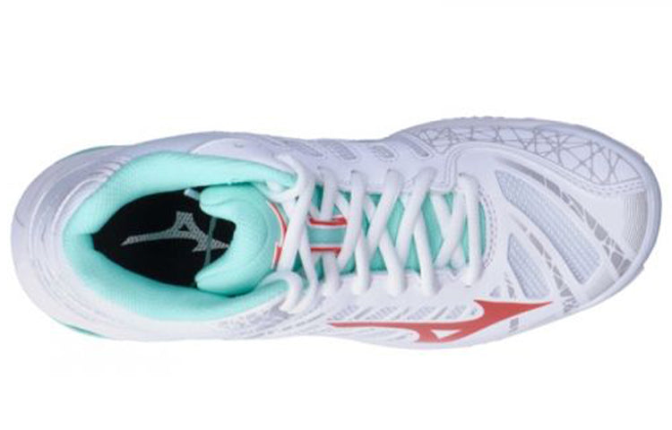 (WMNS) Mizuno Wave Voltage Mid 'White Green Red' V1GC196558