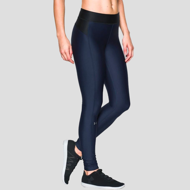 (WMNS) Under Armour HeatGear Legging 'Navy Blue' 1297910-410